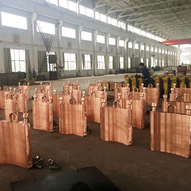 矿热炉直冷式电极铜瓦